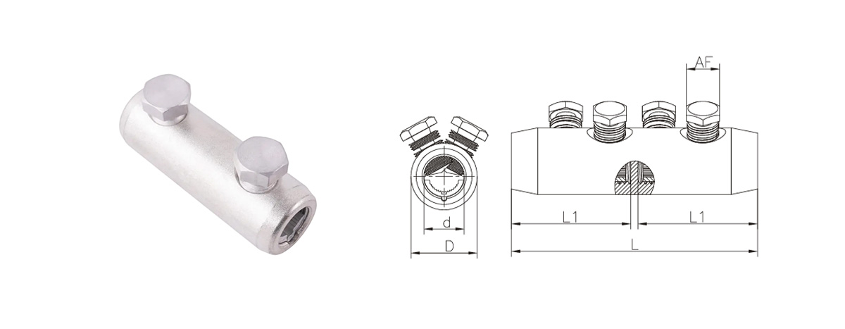 BSMB Aluminum Alloy Bolt Type Connecting Pipe