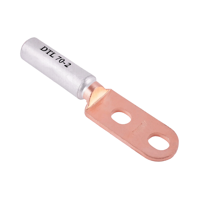 DTL-2 Double Hole Bimetallic Cable Lug Round head