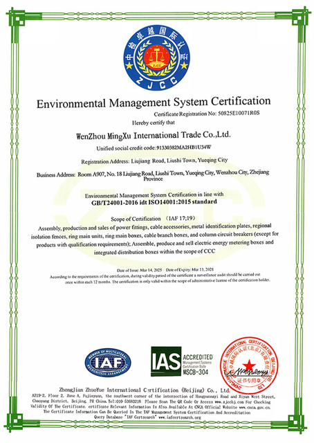 optical aerial cable accessories Certificates