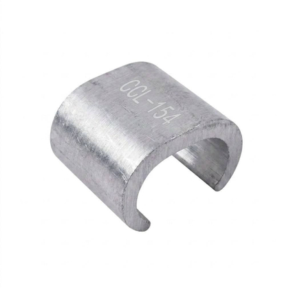 Contoh konektor aluminium tipe CCL-134 C dilihat dari depan